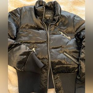 Women’s black Express jacket!!  Juniors size large.  Worn once
